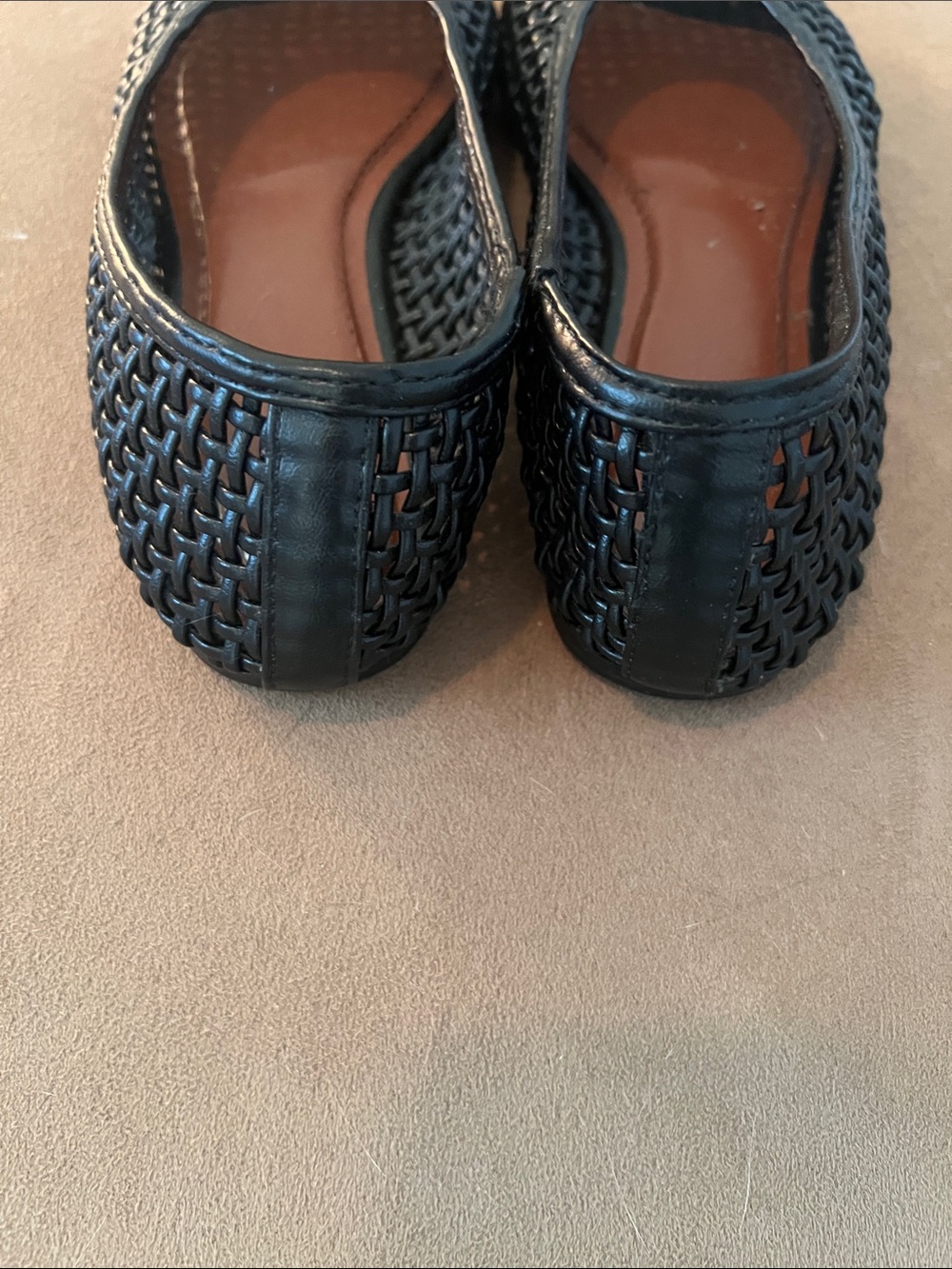 Zara Black Woven Women's Shoes - Picture 9 of 11